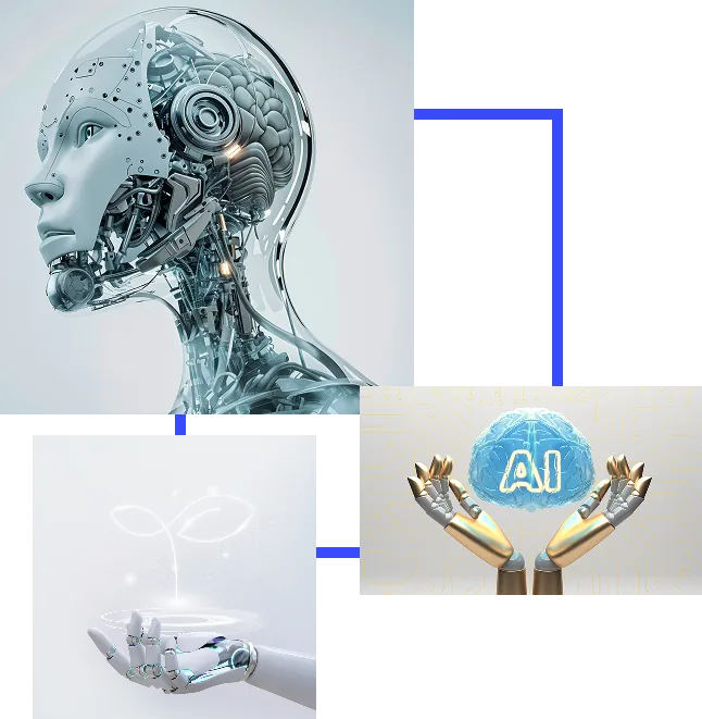 AI and robotics collage